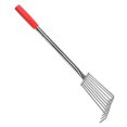thumbnail image 2 of Stainless Steel Gardening Hoe, Seafood Digging Rake, Plant Remover Tool, Beach Shell Rake, Weeding Removal Tool for Backyard Lawn Bonsai Flower 57cm 8T, 2 of 10