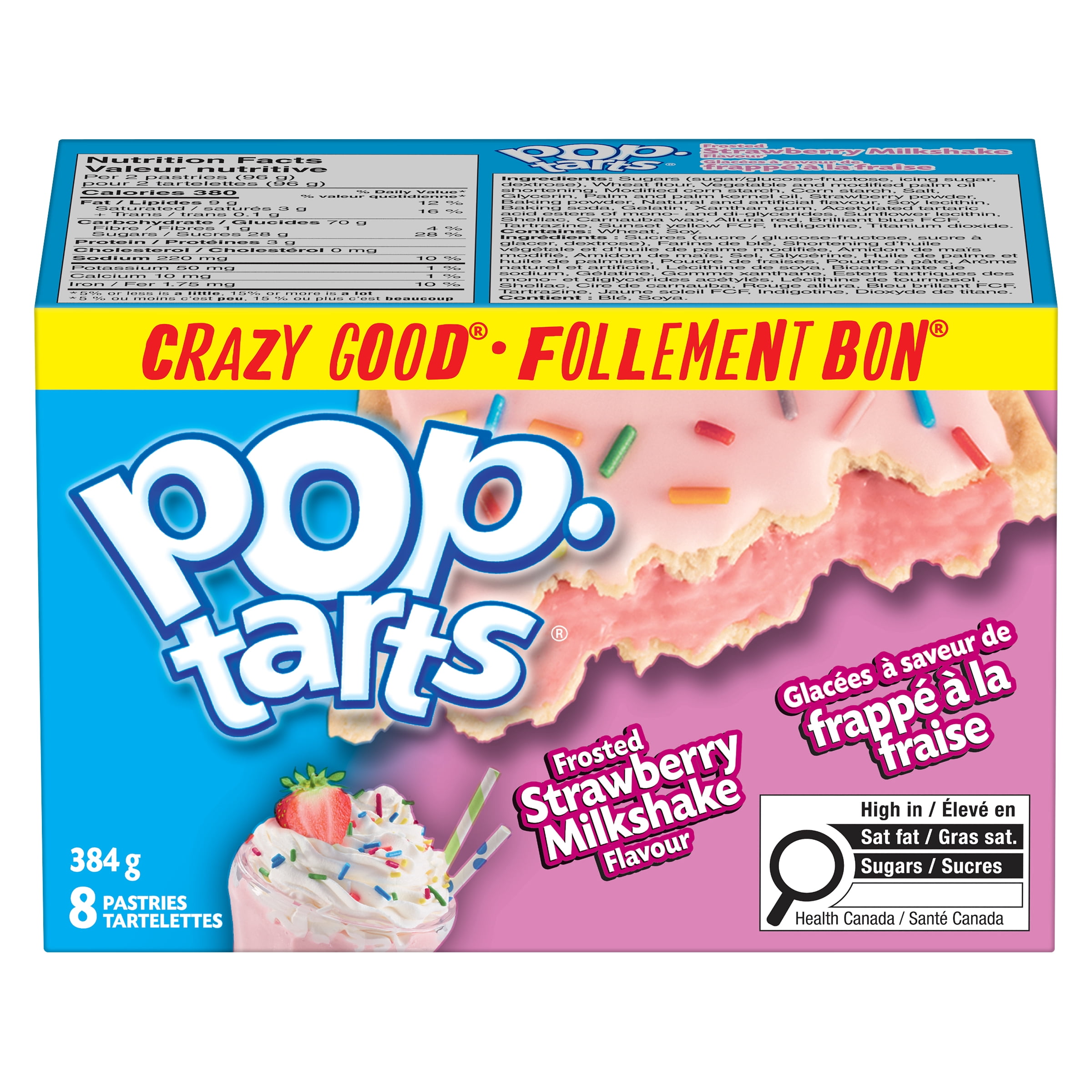 Tartelettes Pop-Tarts® Glacées à saveur de cerises, 384 g, 8 Tartelettes