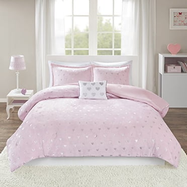 Mi-Zone Rosalie Ensemble de Douillette en Peluche Imprimée Métallique Rose/argent Simple/Simple TG