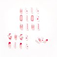 thumbnail image 3 of Bilqis Deals 24 Of Flame Color Matching Wear Manicure Fake Nails, 3 of 3