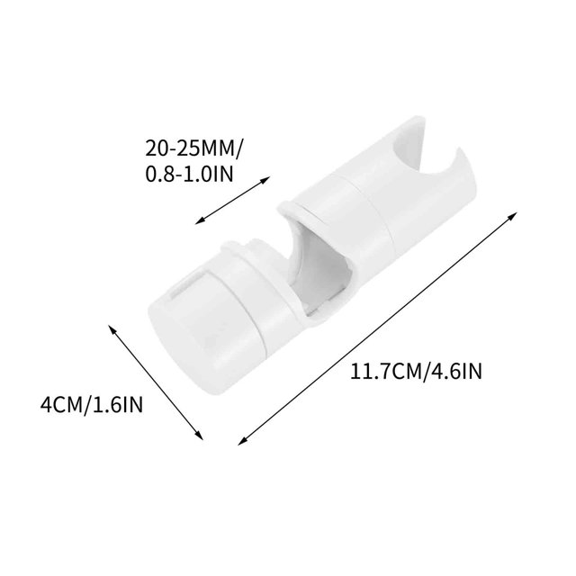 Birdeem Tige de Levage de Douche à Boucle Droite Sans Perçage, Siège de Fourche de Douche, Support Réglable et Mobile, Embout de Siège Fixe, Accessoire