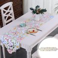 thumbnail image 1 of LSLJS Easter Table Runner Bunny Oeufs Brodés Chemin de Table Nappe Décoration de Pâques Convient aux Tables Fête, Cadeaux de Pâques Décorations de Pâques, 1 of 6