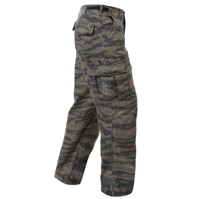 Rothco Vintage Vietnam Fatigue Pant Rip-Stop - Tiger Stripe Camo, 3X-Large