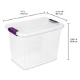 thumbnail image 3 of Sterilite 17631706 27-Quart Boîte de Rangement de Loquet ClearView Conteneur (60 Pack), 3 of 8