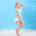 thumbnail image 3 of Maillot de Bain d'Été Deux Pièces pour Petite Fille, Bikini de Jeu de Rôle, Tankini pour Tout-Petit, Rouge, 3 à 10 Ans, 3 of 6