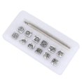 thumbnail image 1 of 12Pcs Stamping Punch Tool Tang Dynasty Flower Design DIY Vegetable Leather Stamper 1Pc Handle, 1 of 14