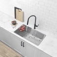 thumbnail image 1 of Azuni Dual Mount 32" Stainless Steel Single Bowl Kitchen Sink with 3 Accessories C132, 1 of 11