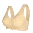 thumbnail image 1 of Timegard Plus Size Bras for Women Front Closure Button Wirefree Full Coverage Comfort Everyday Bras, 1 of 6