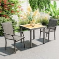 thumbnail image 2 of Outsunny Patio Chairs Set of 2 with Armrest and High Backrest, Brown, 2 of 10