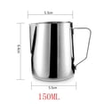 thumbnail image 2 of RXIRUCGD Bien Acier Inoxydable Lait Café Moussage Art Pichet Pichet Tasse Tasse, 2 of 2