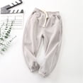 thumbnail image 2 of Toddler Boy Girl Sweatpants Athletic Joggers Pants Solid Color Elastic Waist Track Pants Spring Clothes, 2 of 3