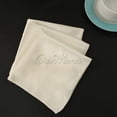 thumbnail image 2 of Cloth Napkins *12 Inch Washable Polyester Dinner Napkins -dix Beige Napkins for Weddings  Parties  Holiday Dinner Table Decor, 2 of 3