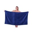 thumbnail image 1 of Puffy Cotton Large Terry Velour Cotton Beach Towel Soft Bath Towel - Navy Blue, 1 of 8