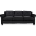 thumbnail image 1 of Bowery Hill Microfiber Sofa in Black, 1 of 5