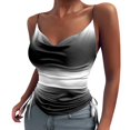 thumbnail image 2 of Pompotops Débardeur Imprimé Mode pour Femmes Blouse Sans Manches Bretelles Tops, 2 of 4