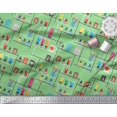 thumbnail image 3 of Soimoi Modal Satin Fabric Paper Boat Art & Craft Printed Fabric 1 Yard 42 Inch Wide, 3 of 3