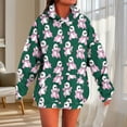 thumbnail image 2 of Horkkom Chandails à Capuchon d'Halloween pour Femmes Mode Décontractée Dames Hauts Imprimés à Manches Longues Blouse Chandails à Capuchon, 2 of 6