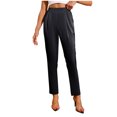 thumbnail image 1 of Timegard Pantalon Habillé pour Femmes Jambe Fuselée Taille Haute Froncé Affaires Travail Décontracté Pantalon Ample Automne, 1 of 5