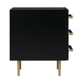 thumbnail image 3 of Table de Nuit en Bois d'Acacia Noir Trident, 3 of 8