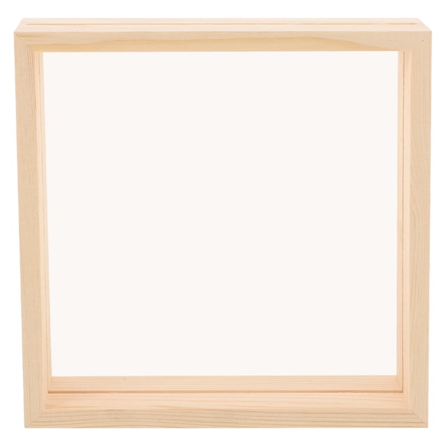 Shisuyan Photo Frame Wood Square 1Set 7Inch Inner Diameter