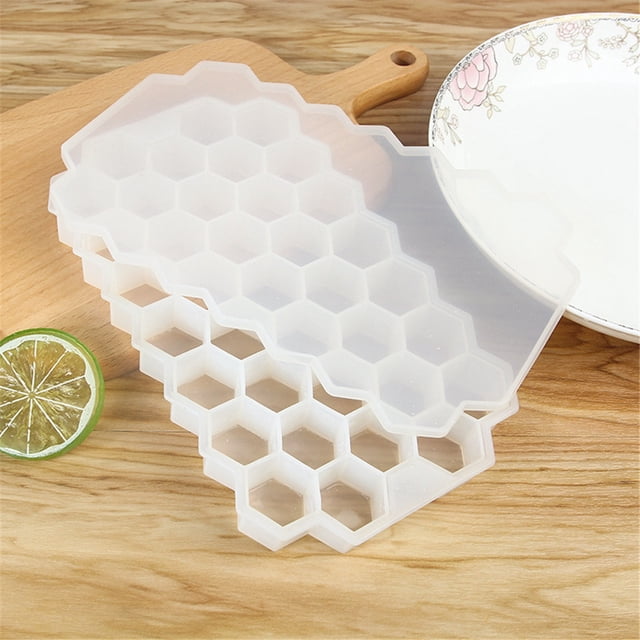 Dvkptbk Ice Cube Mold Honeycomb Shape Ice Maker Ice Tray Ice Storage Containers Kitchen Gadgets