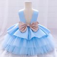thumbnail image 3 of Robe de Princesse pour Filles Enfants Filles à Volants Princesse Demoiselle d'Honneur Robe de Concours Anniversaire Fête Robe de Mariage, 3 of 9