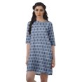 thumbnail image 1 of Moomaya Short Summer Dresses For Women Printed Shift Moss Georgette Swing Dress, 1 of 4