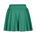 thumbnail image 4 of Lenpel Shorts for Women High Waisted Ruffle Flowy Mini Tennis Skirts with Built in Shorts Running Workout Athletic Skorts, 4 of 5