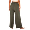 thumbnail image 4 of FNFYFH Clearance Breathable Ladies Linen Pants Solid Color Summer Long, 4 of 9
