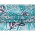 thumbnail image 5 of oneOone Velvet Turquoise & Purple Fabric Leaves & Lemon Sewing Craft Projects Fabric Prints By Yard 58 Inch Wide, 5 of 5