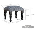 thumbnail image 3 of Banc En Bois 3 Pièces Et Tabourets Set (Crossweave), 3 of 3