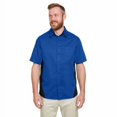 thumbnail image 1 of Harriton Chemise à Manches Courtes Colorblock pour Hommes M586, 1 of 3