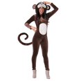 thumbnail image 1 of FUN Costumes Women's Monkey Around Jumpsuit, Brown and Tan, One Size, 1 of 6