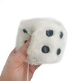 thumbnail image 5 of Paire de dés en Peluche Duveteuse Rétro à Miroir Carré Suspendus pour Couple, 5 of 5