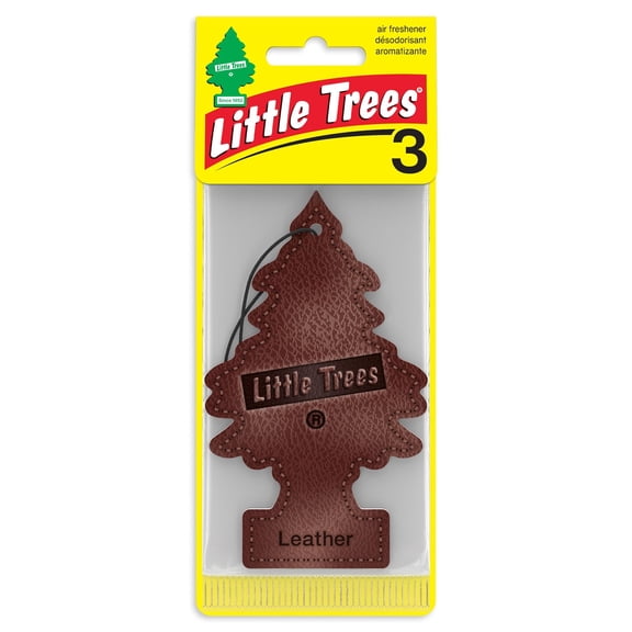 LITTLE TREES air freshener Leather 3-Pack