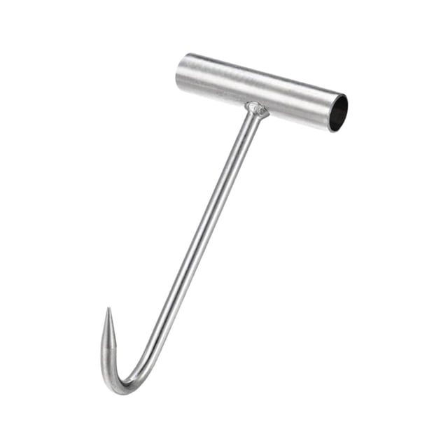 Abbracc Manhole Hook Tool Drain Covers Well Lid Hook Lift Manhole Covers Utility Tool 30CM