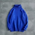 thumbnail image 2 of cfhntfmh Oversized Sweaters for Men Fashion High Neck Baggy Sweaters Fall Winter Warm Long Sleeve Solid Pullover Shirts, 2 of 3