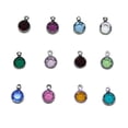 thumbnail image 2 of Pendentif Porte-Clés Tortue avec Breloque Lettre Initiale et Pierre Turquoise, 2 of 3