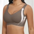 thumbnail image 3 of 3 Pack Women Plus Size Push-Up Bras No Underwire T-Shirt Bralettes Ribbed Full Coverage Sports Everyday Bras Multicolor, 40/90BCD, 3 of 5