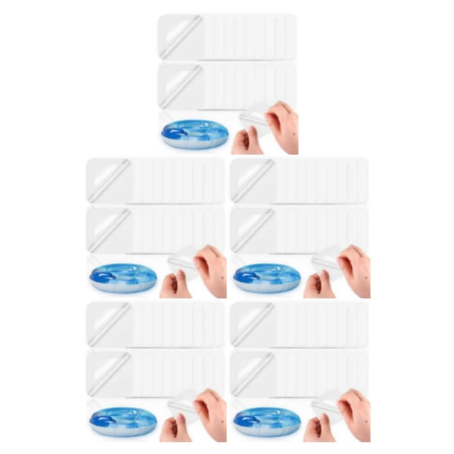 pitrice 20pcs/set Transparent Laminator Sheets Self-adhesive Tear-resistant Fitment For Water Sports 5Set