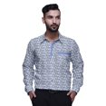 thumbnail image 1 of BESTMAN Chemise Habillée Décontractée pour Homme à Manches Longues, Coupe Ajustée, en Coton, à Boutons, 1 of 5