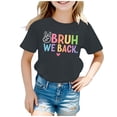 thumbnail image 1 of PMVFHDE Hauts Fille Hauts Filles T-Shirts Graphiques pour Fille Hauts Filles T-Shirts Enfants Rentrée des Classes Graphique Manches Courtes Col Rond T-Shirt Lumineux et Confortable pour Garçons et Filles Gris, 4-5 Ans, 1 of 4
