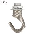 thumbnail image 3 of Unique Bargains Alloy Ceiling Hook 23mmx31mm for Ceiling Pendant Light Plate Nickel 2 Pack, 3 of 5