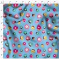 thumbnail image 4 of Soimoi Blue Poly Georgette Fabric Donuts Food Decor Fabric Printed Yard 52 Inch Wide, 4 of 5