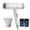 White, variant on Hair Dryer High-power Hair Dryer Home Hair Dryer Hot Wind Comb Hair Salon Blowing Comb