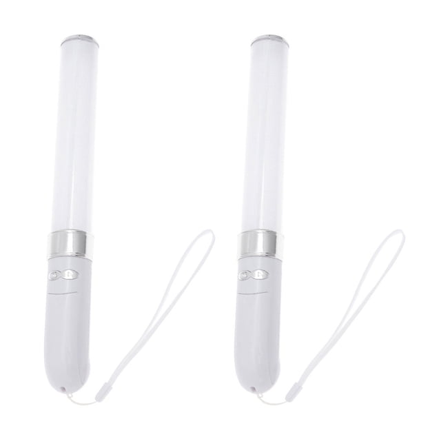2Pcs Portable Glow Sticks Reusable LED Sticks Luminous Sticks Props Musical Fans Supplies
