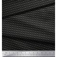 thumbnail image 2 of Soimoi Black polyester Crepe Fabric Geometrical Star Geometric Print Sewing Fabric Yard 42 Inch Wide, 2 of 5