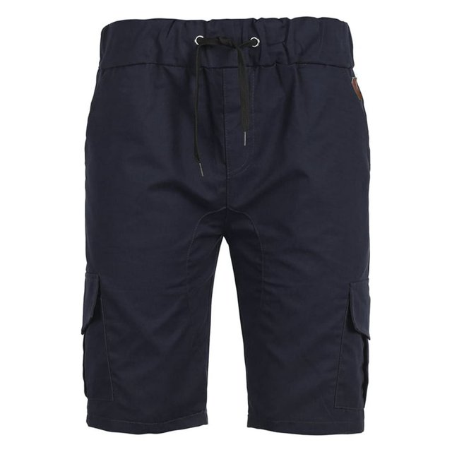 Men‘s Cargo Sports Short Pants Casual Slim Fit Solid Drawstring Elastic Waist Shorts With Pockets