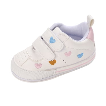 Ketyyh-chn99 Infant Shoes Boy 2024 Sneakers Kids Spring and Summer Children Toddlers Boys and Girls Floor Sports Flat Soles Light Breathable Baby Shoes Size 2 Girls (White, 5 Infant)