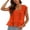Red, variant on Women's Casual Ruffle Bow Tie Peplum Blouse Sheer Flowing Short Sleeve Lace Top for All Seasons